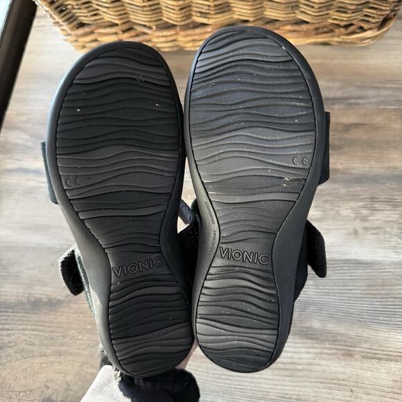 Vionic Samoa Black Rhinestone Slide Sandals Women’s 6 EU 37 Comfort Slip-On - Picture 6 of 8